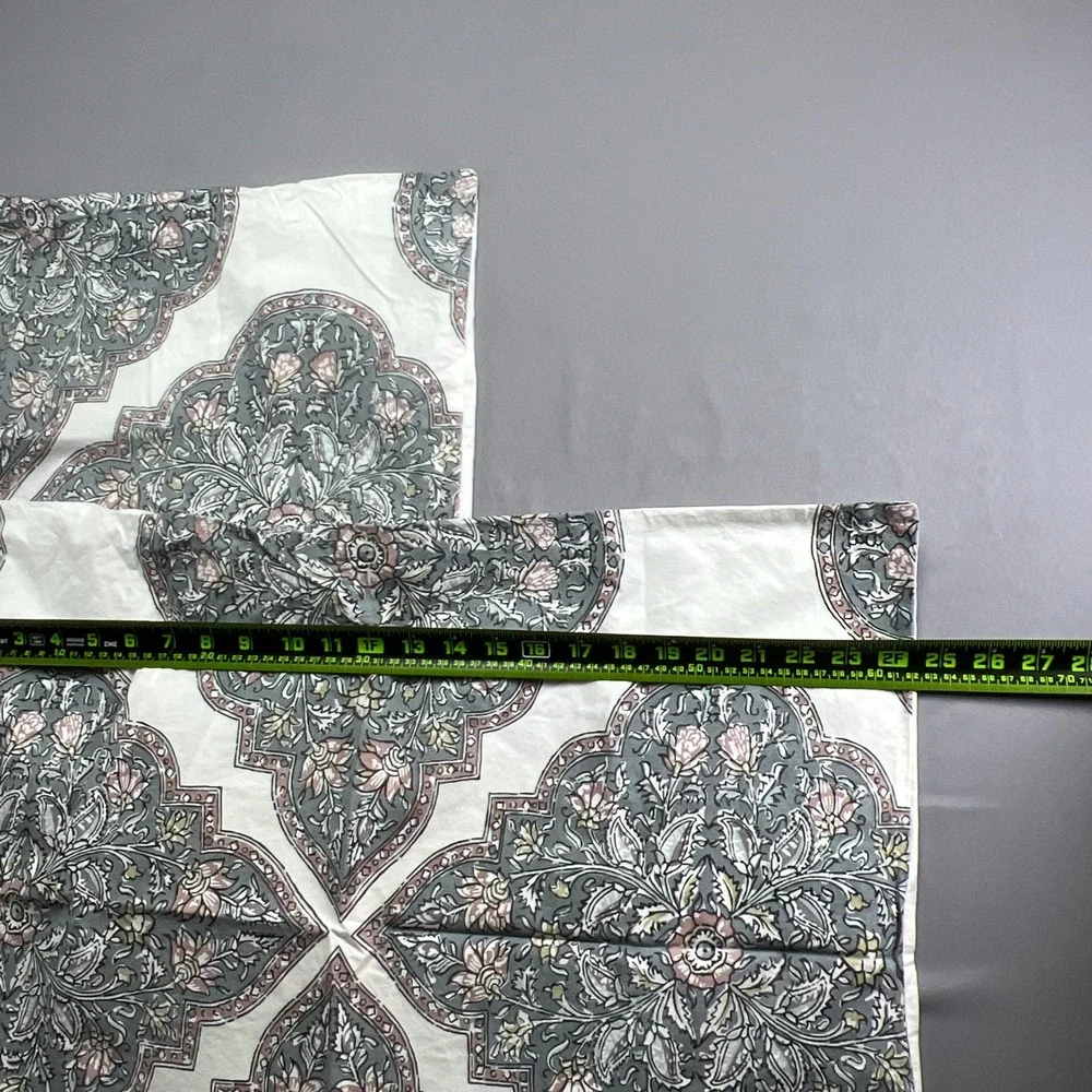 Pottery Barn Standard Pillow Shams Multicolor Botanical Medallion (20
